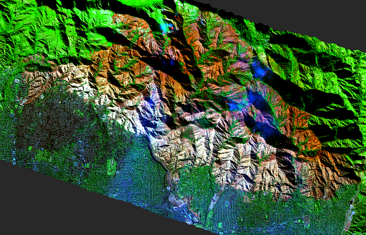 GIS full mosaic of Eaton Fire