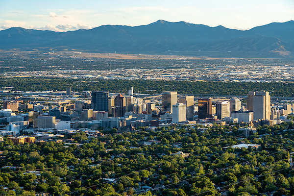 Downtown Salt Lake City from the North